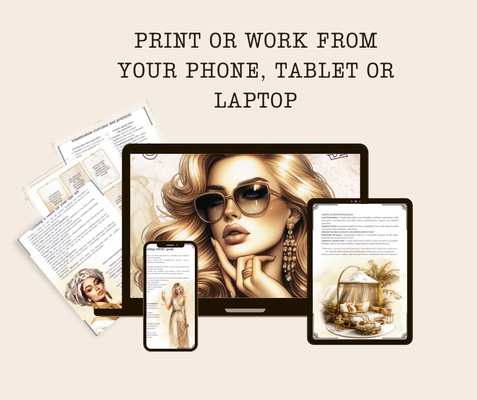 Guide To MANIFEST LUXURY. Call In The Epic Life Of Your Dreams. Basic Guide. Printable.