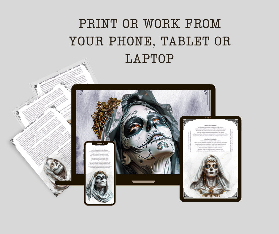La Llorona. The Weeping Woman. Mexican Legend. Beautiful pages for your Book Of Shadows.