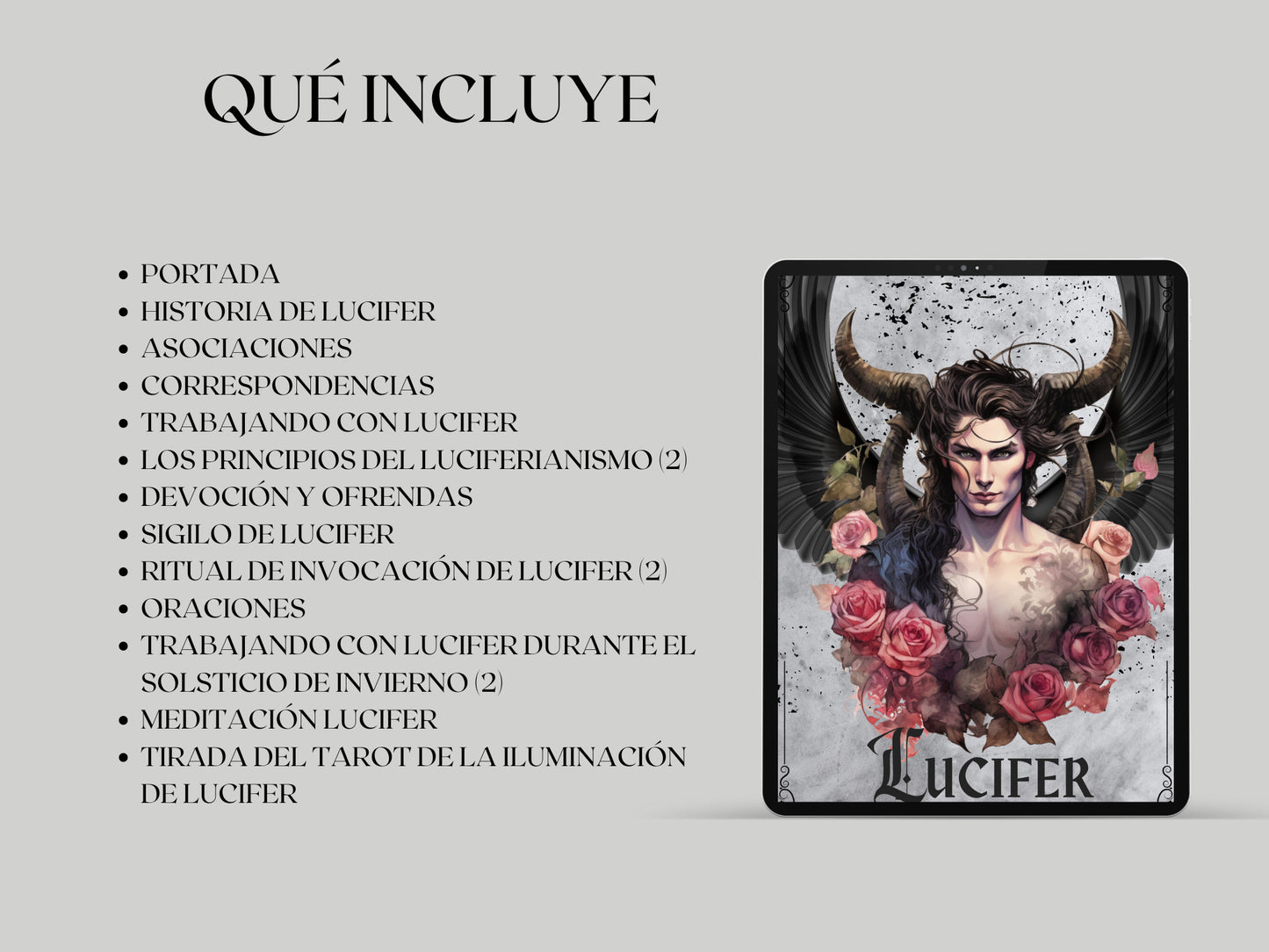 LUCIFER. EN ESPAÑOL. Hermosas páginas de Grimorio para trabajar con Lucifer. Descarga instantánea.