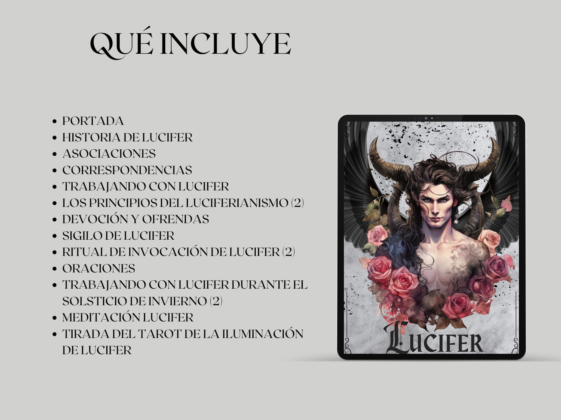 LUCIFER. EN ESPAÑOL. Hermosas páginas de Grimorio para trabajar con Lucifer. Descarga instantánea.
