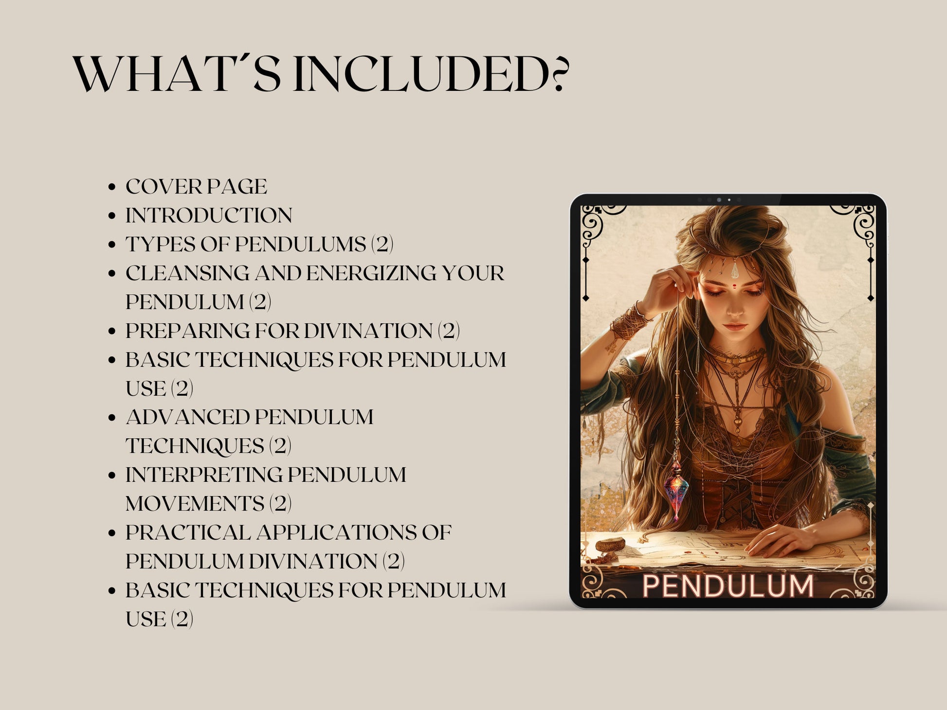Pendulum. Pendulum chart. Pendulum programming. Grimoire pages
