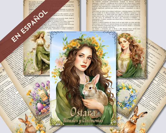 Ostara. Rituales y Ceremonias. Páginas imprimibles para tu Libro de las Sombras o Grimorio.