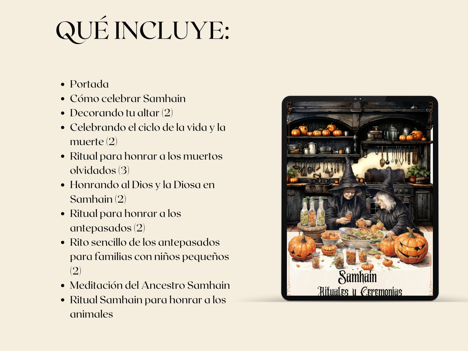 Rituales y ceremonias de Samhain. Páginas imprimibles para tu Grimorio o Libro de las Sombras.