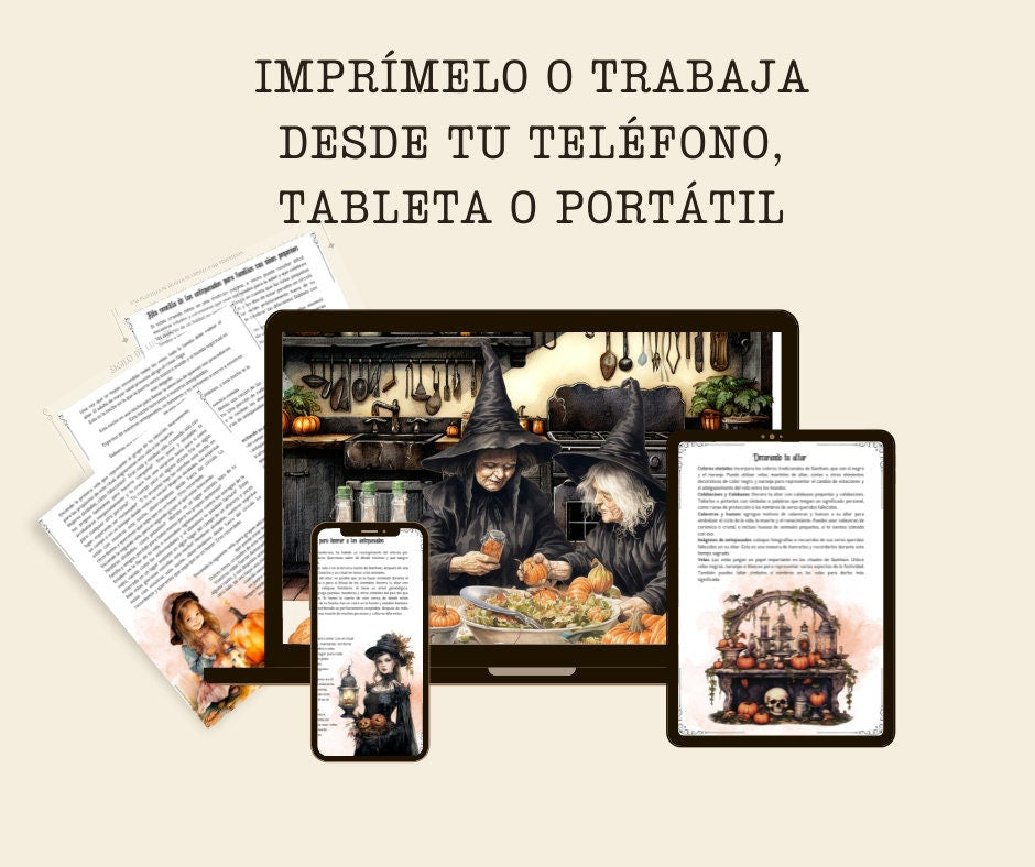 Rituales y ceremonias de Samhain. Páginas imprimibles para tu Grimorio o Libro de las Sombras.