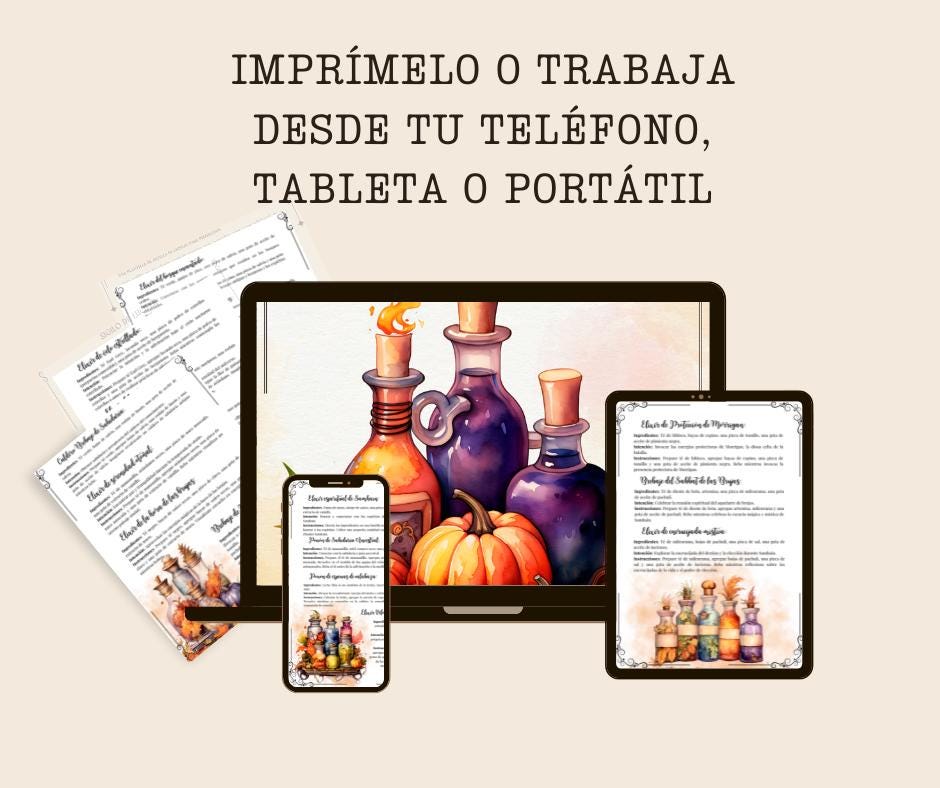 Samhain Easy Potions. Basics. Printable.