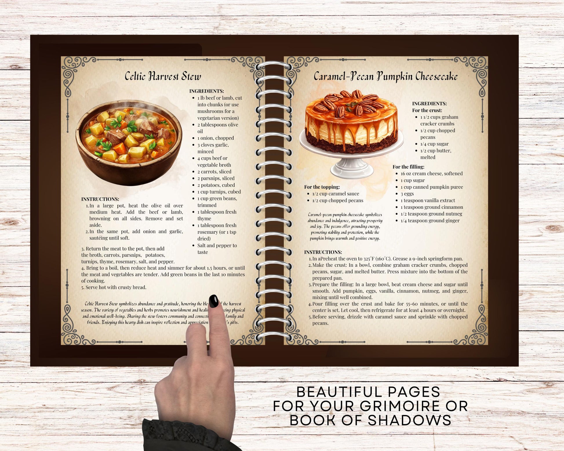 Samhain Cookbook Basic Guide. 25 Recipes for the Season of Harvest and Remembrance. Printable