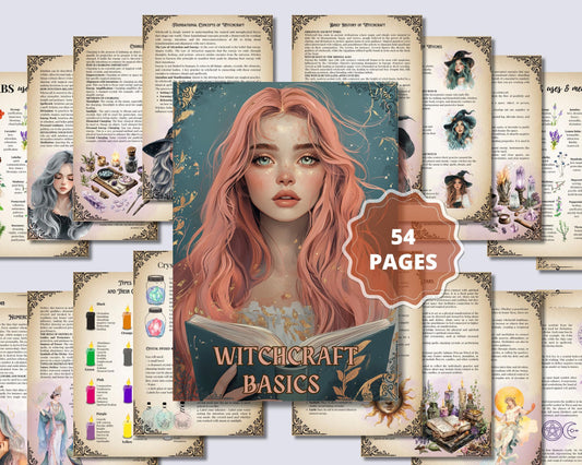 Baby Witch Bundle. Basics of Witchcraft. The most complete. Energy Work, Deities, Cleansing, Altars, Spells, and More! - Printable Pages