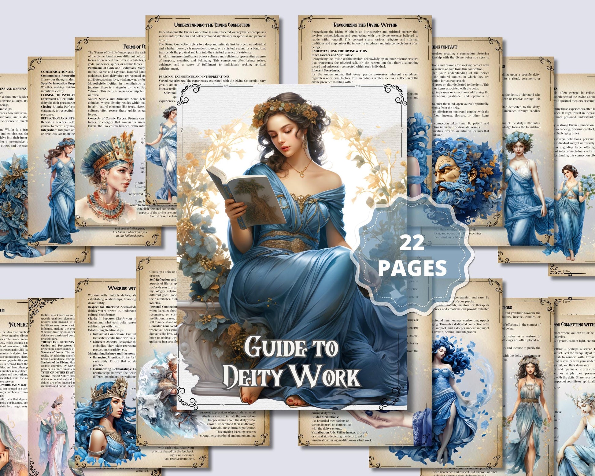 Guide To The Basics Of Deity Work. Beautiful pages. Printable
