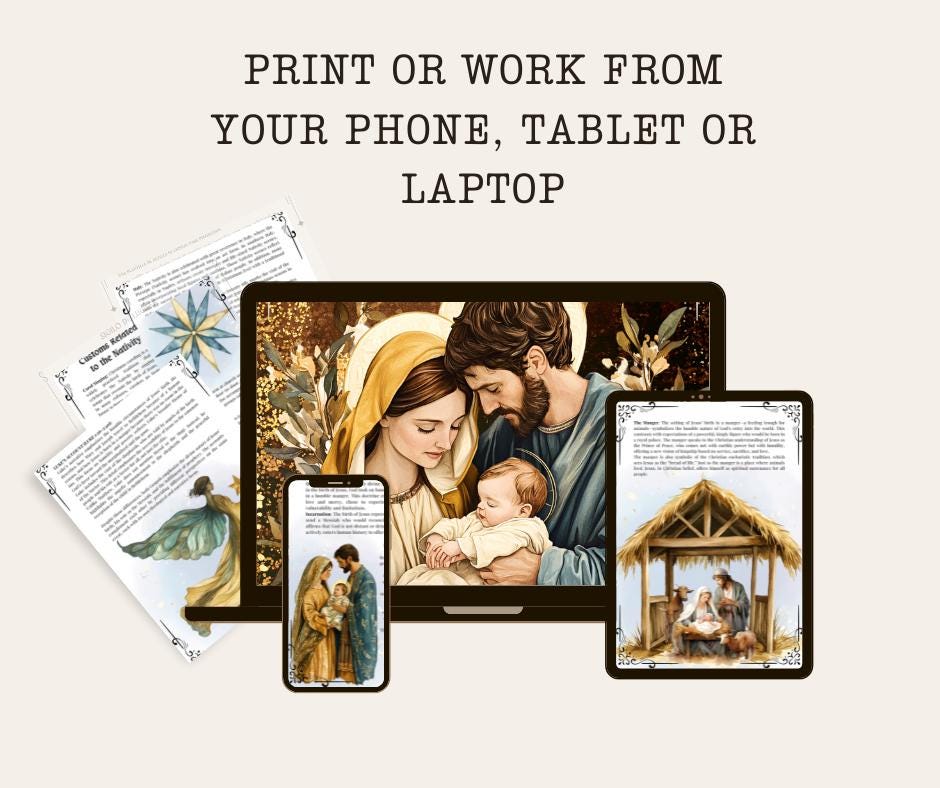 The Nativity. Printable pages.