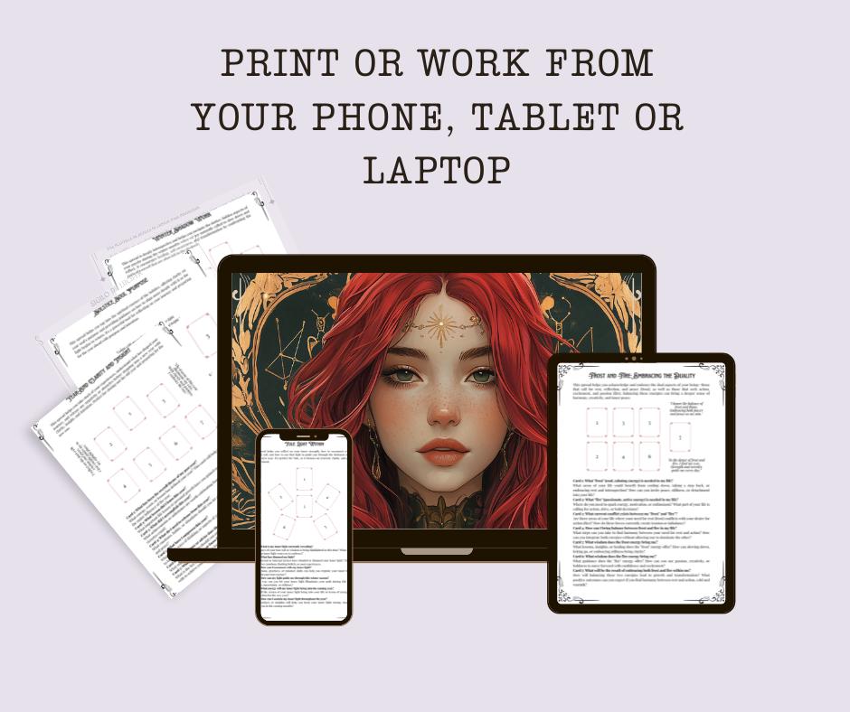 Yule Tarot Spread Journal. 20 Tarot Spreads to Embrace the Energy of the Sabbat. Printable