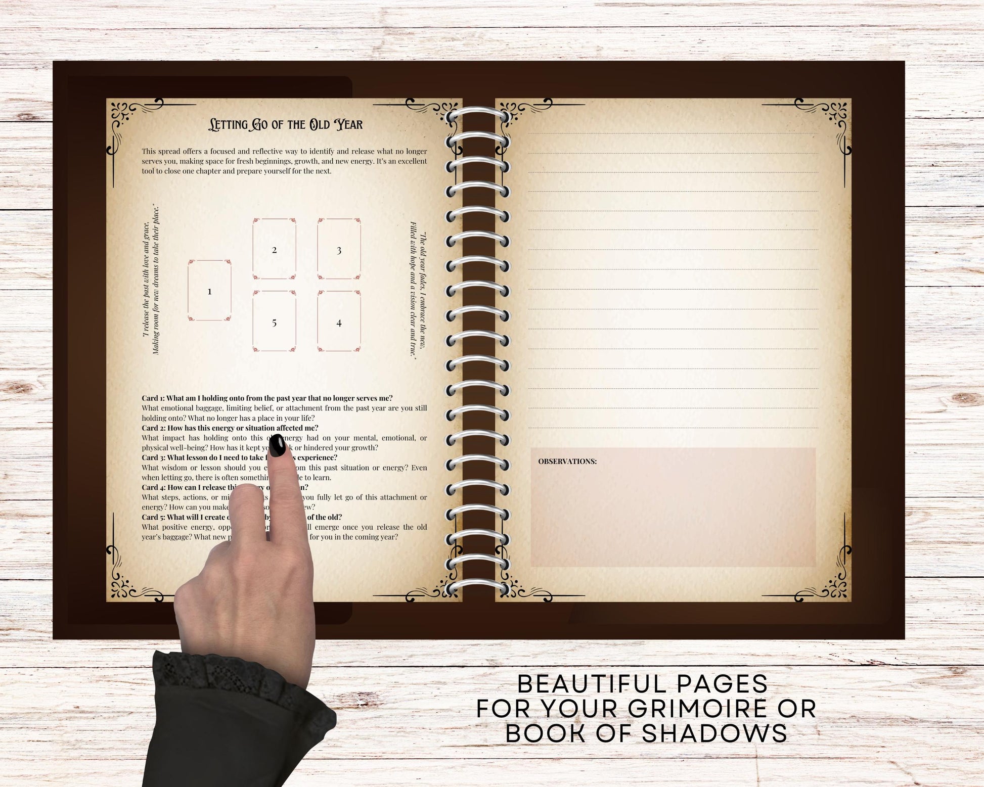 Yule Tarot Spread Journal. 20 Tarot Spreads to Embrace the Energy of the Sabbat. Printable