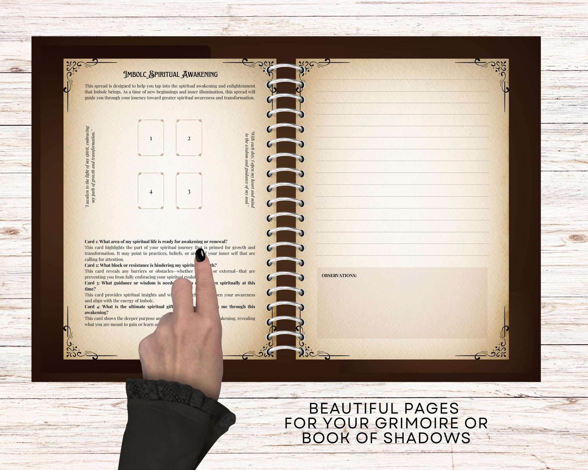 Imbolc Tarot Spread Journal. 20 Tarot Spreads to Embrace the Energy of the Sabbat. Printable