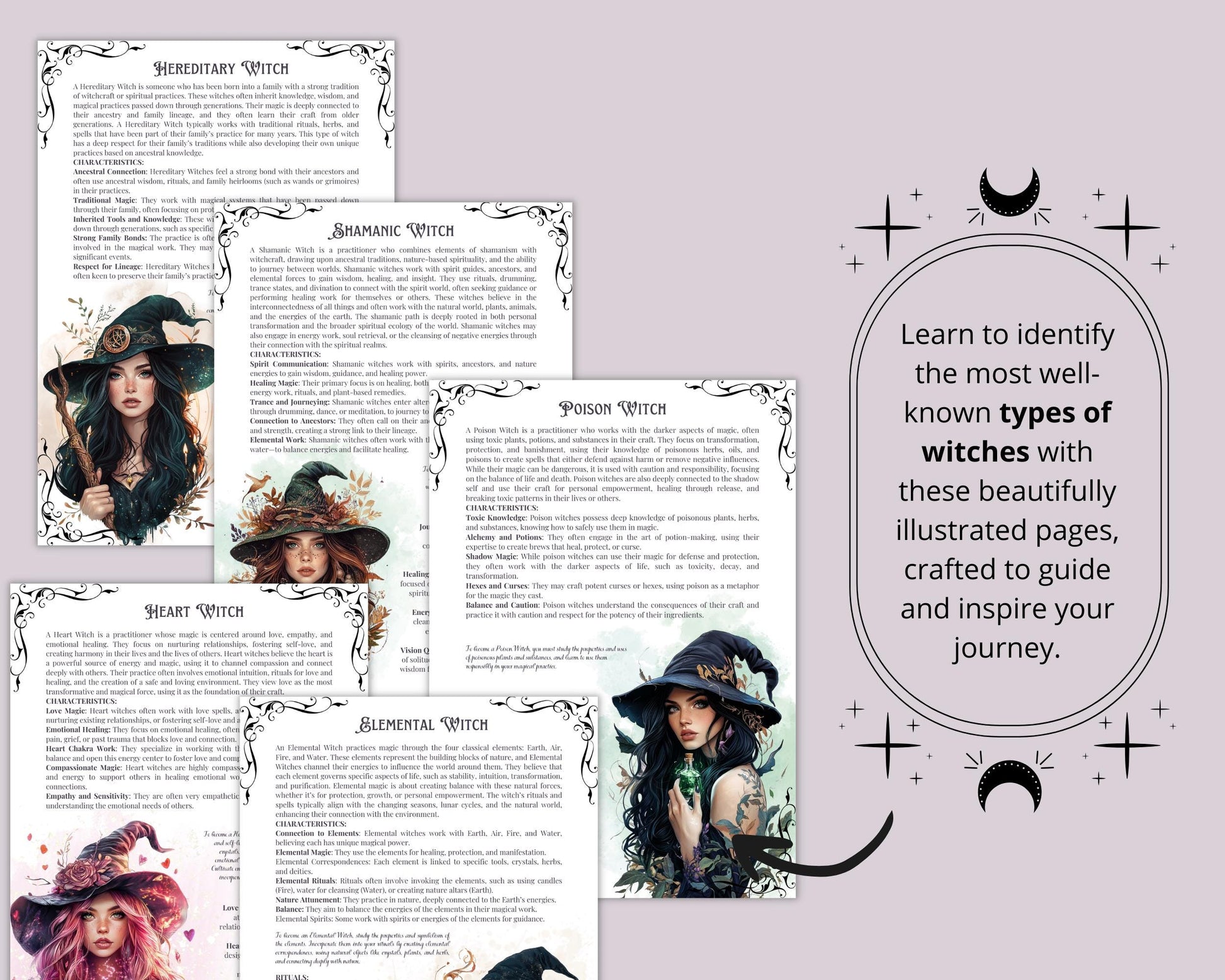 Types of Witches. Discover Your Powerful Spiritual Path. 39 Most Common Types of Witches. Instant download