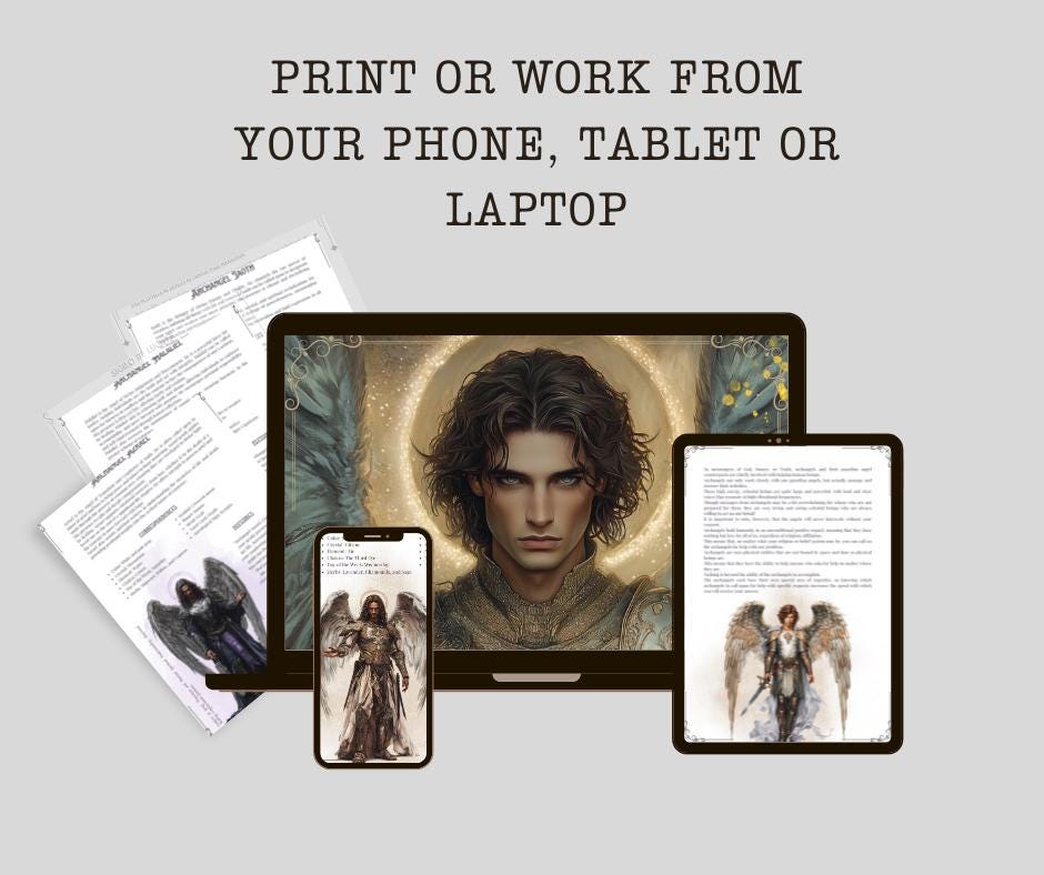 Archangels Bundle. 30 Archangels. Basic guide. Beautiful pages for your Grimoire or Book of Shadows. Printable.
