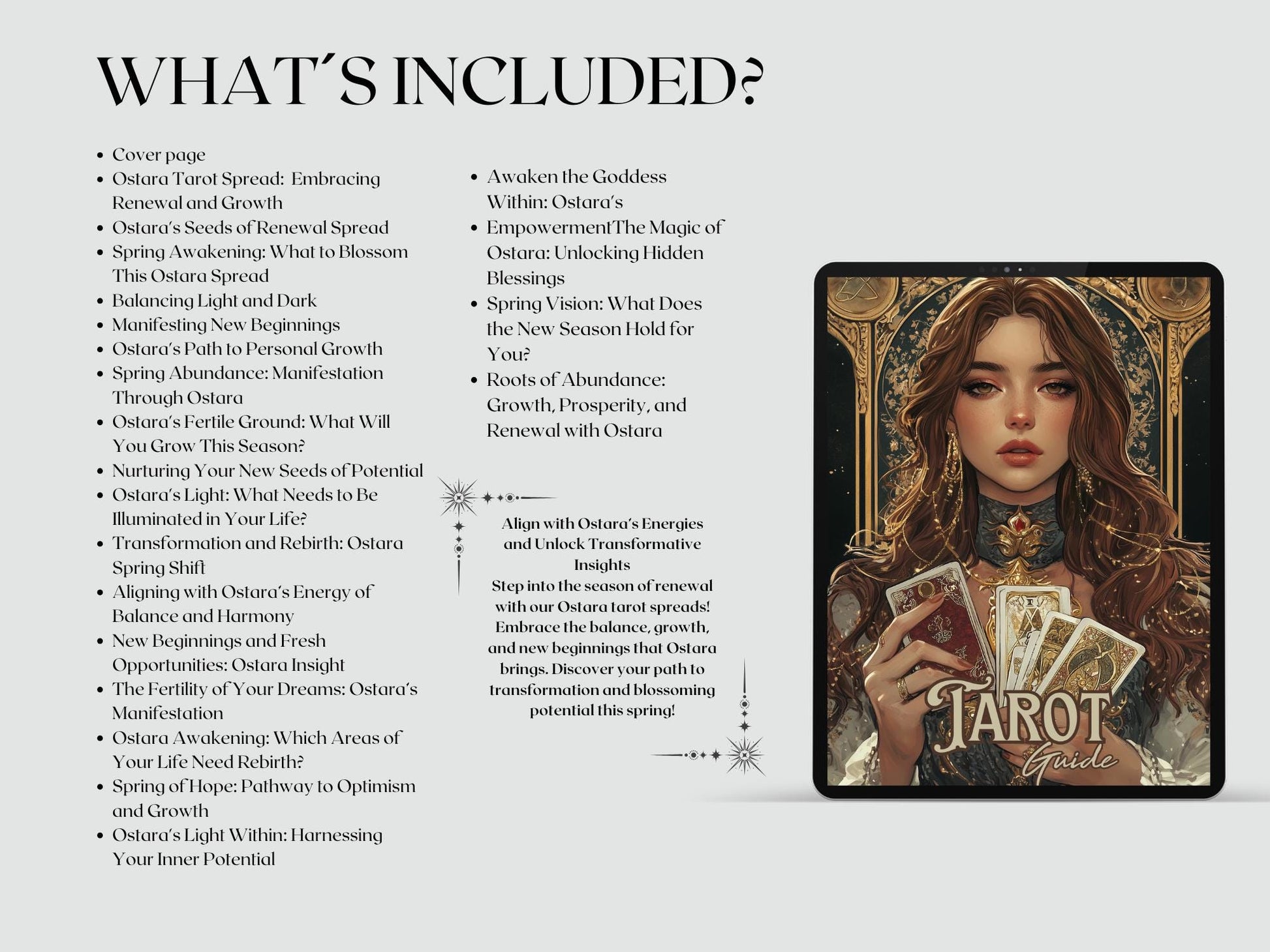 Ostara Tarot Spread Journal. 20 Tarot Spreads to Embrace the Energy of the Sabbat. Printable