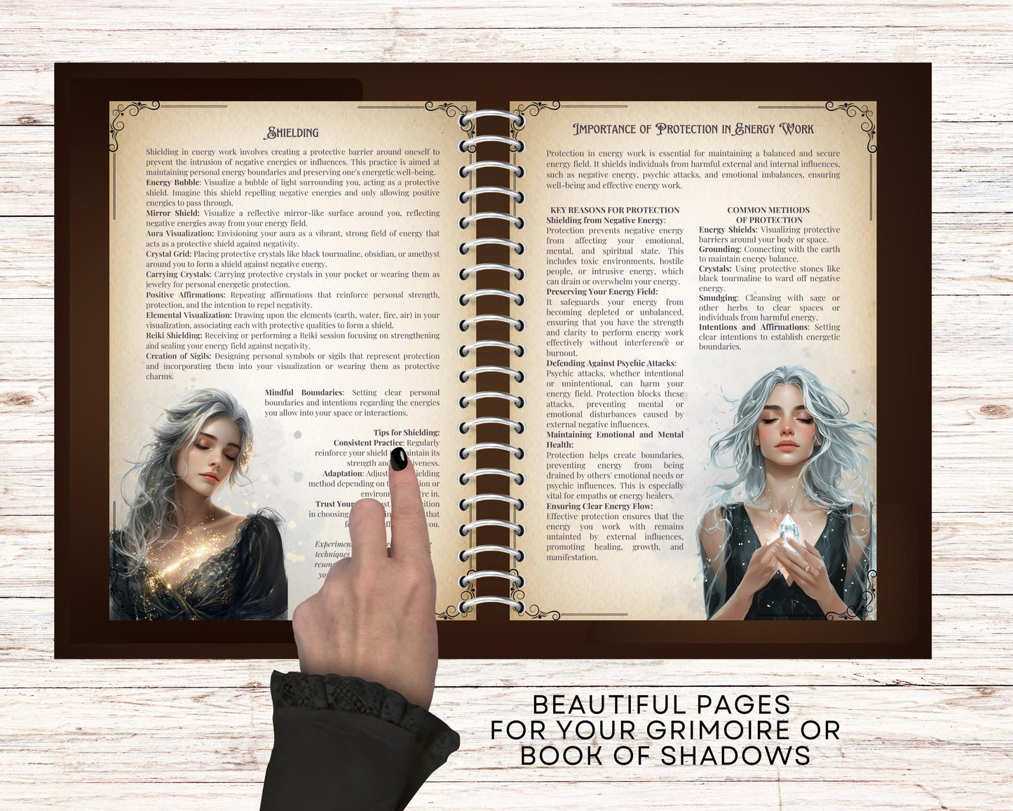 Energy Work Bundle. Complete Guide from Basic to Advanced, Energy Types, Healing, Protection, Tools, & More. Beautiful Printable Pages