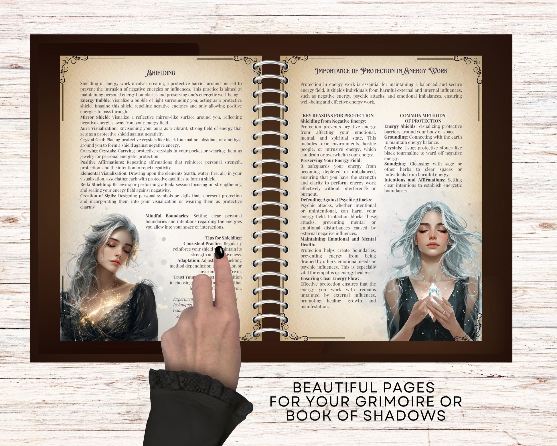 Energy Work Bundle. Complete Guide from Basic to Advanced, Energy Types, Healing, Protection, Tools, & More. Beautiful Printable Pages