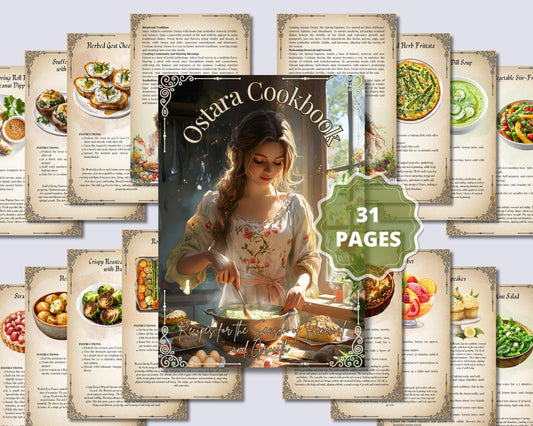 Ostara Cookbook Basic Guide. 25 Recipes for the Season of Renewal and Rebirth. Printable