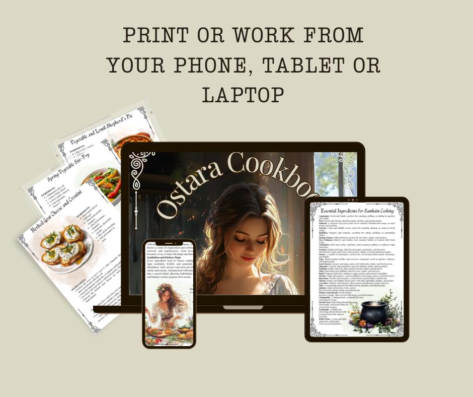 Ostara Cookbook Basic Guide. 25 Recipes for the Season of Renewal and Rebirth. Printable