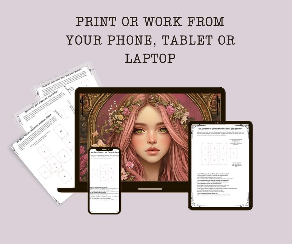 Beltane Tarot Spread Journal. 20 Tarot Spreads to Embrace the Energy of the Sabbat. Printable