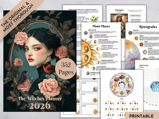 The Original 2026 Witches planner. Don't buy imitations.Printable