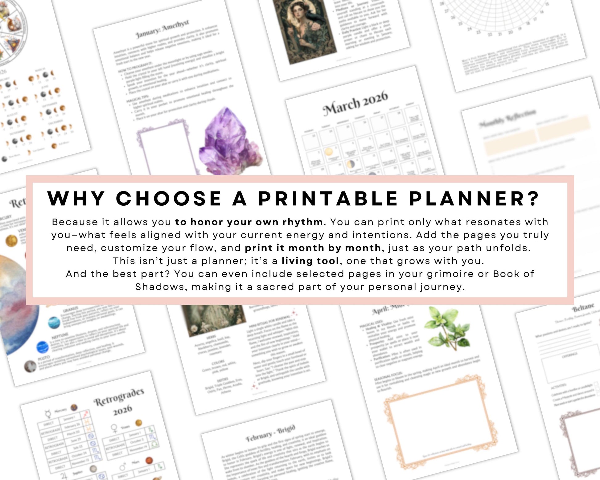The Original 2026 Witches planner. Don't buy imitations.Printable