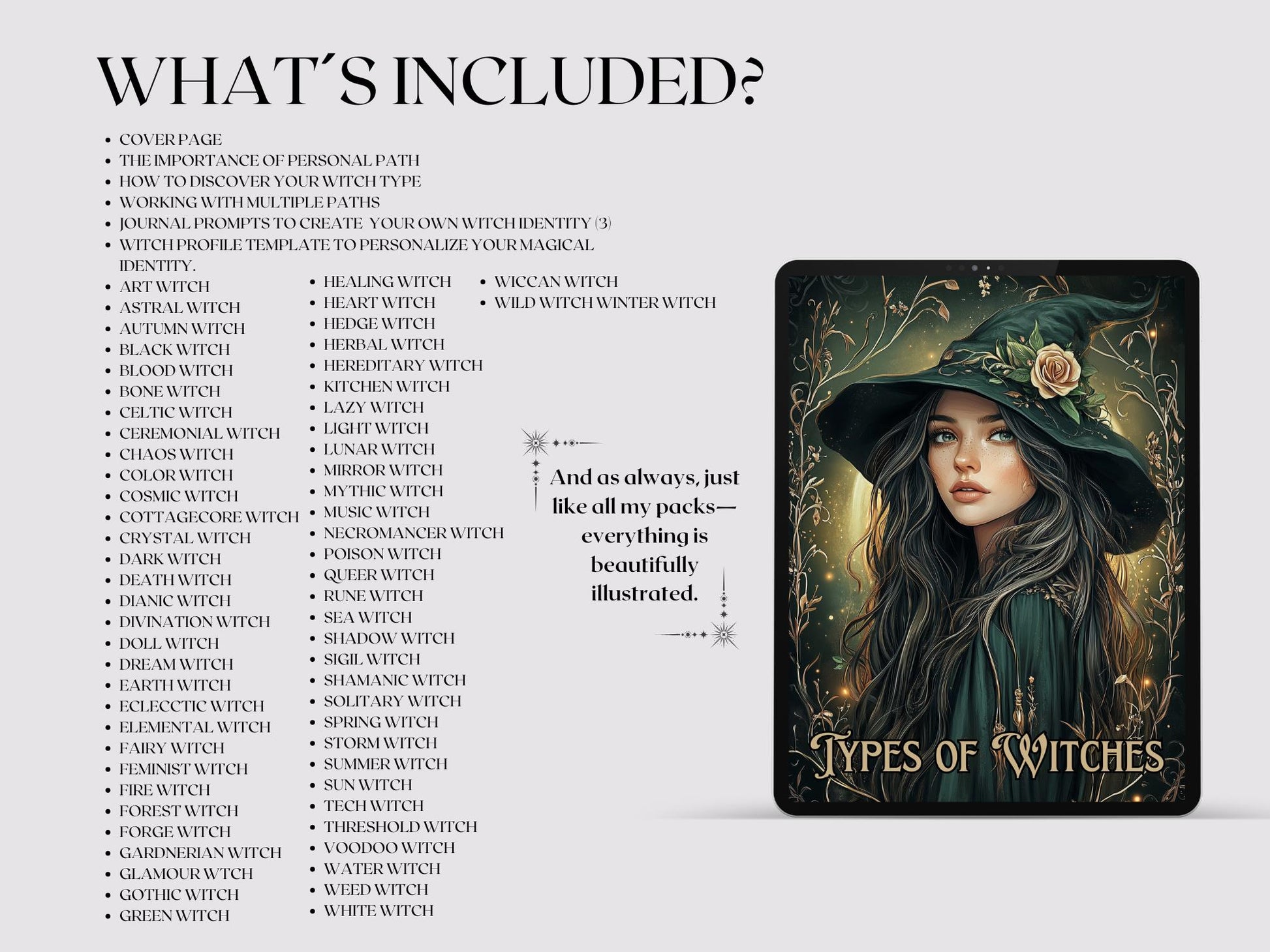 Types of Witches. Discover Your Powerful Spiritual Path. 39 Most Common Types of Witches. Instant download