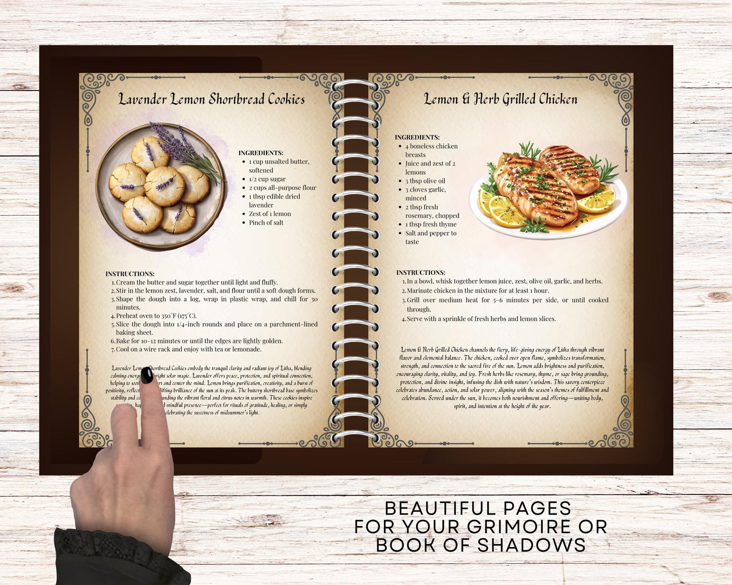 Litha Cookbook Basic Guide. 25 Recipes for the Season of Sun and Abundance. Printable