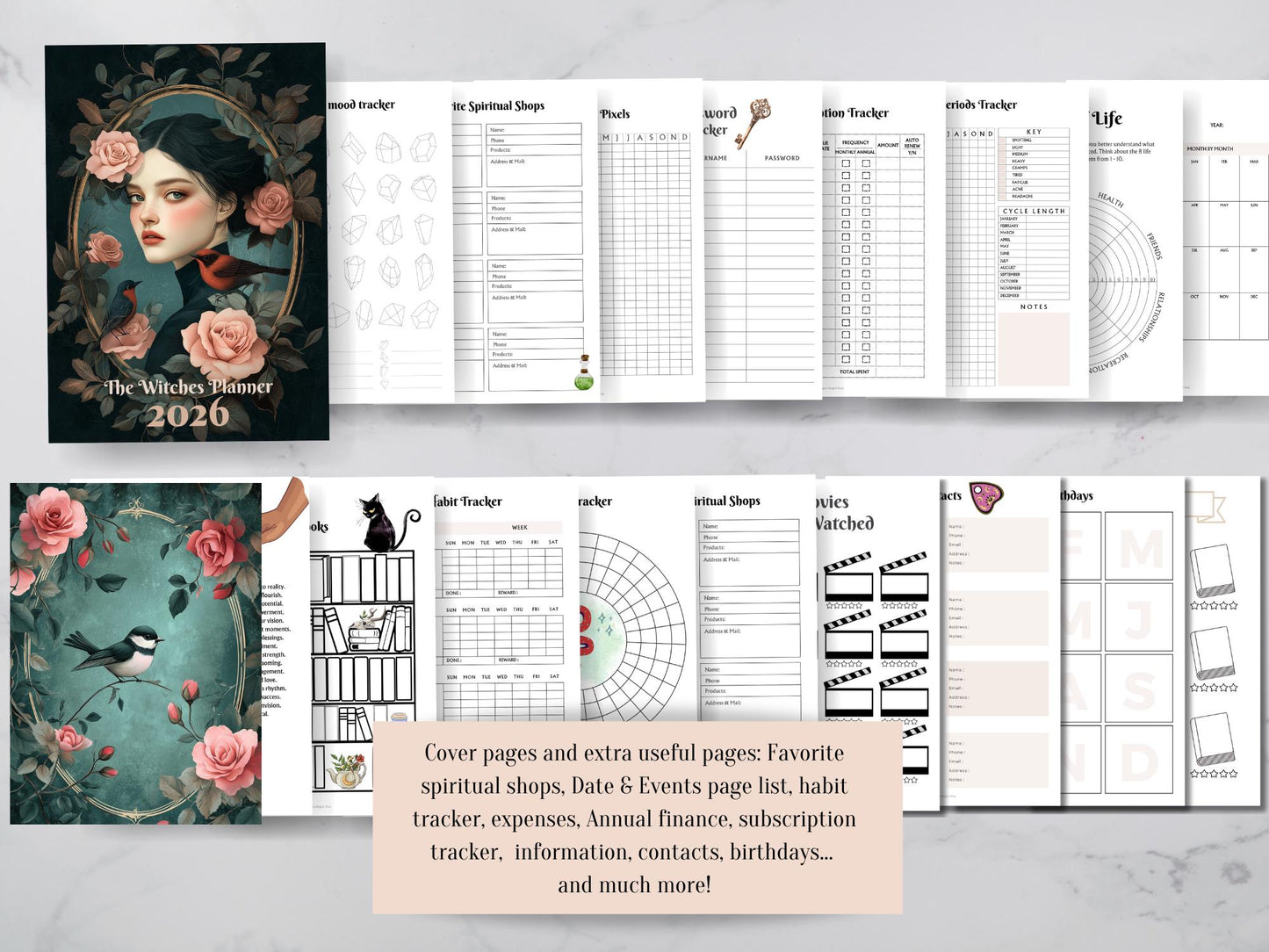 The Original 2026 Witches planner. Don't buy imitations.Printable