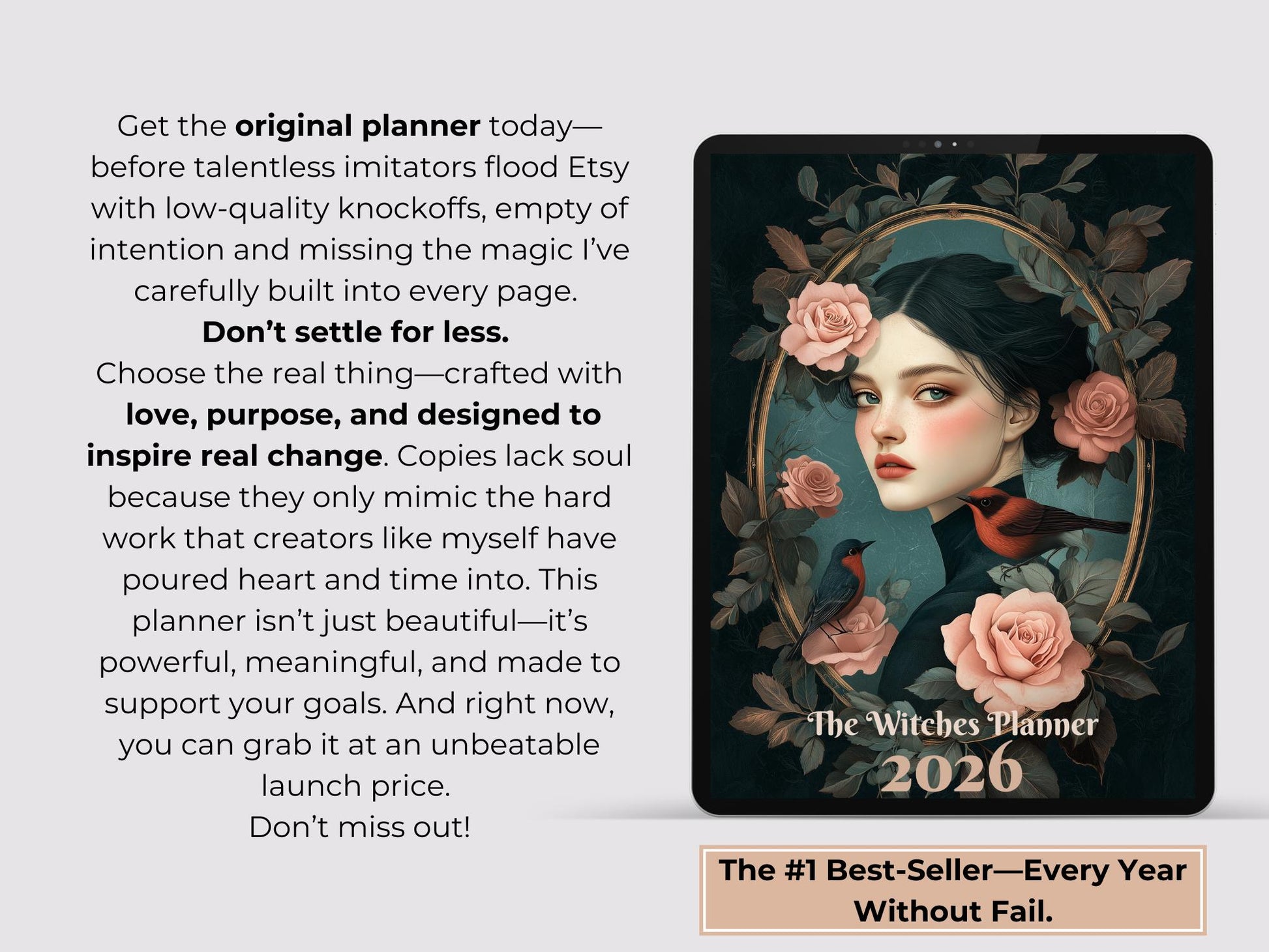 The Original 2026 Witches planner. Don't buy imitations.Printable