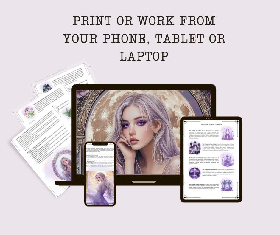 Astral Witch Bundle. Astral Projection, Past Lives, Energy Work, Lucid Dreaming, Meditations, worksheets, and More - Printable Pages