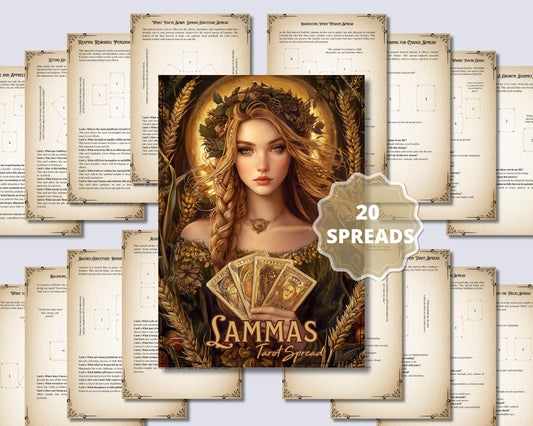 Lammas Tarot Spread Journal. 20 Tarot Spreads to Embrace the Energy of the Sabbat. Printable
