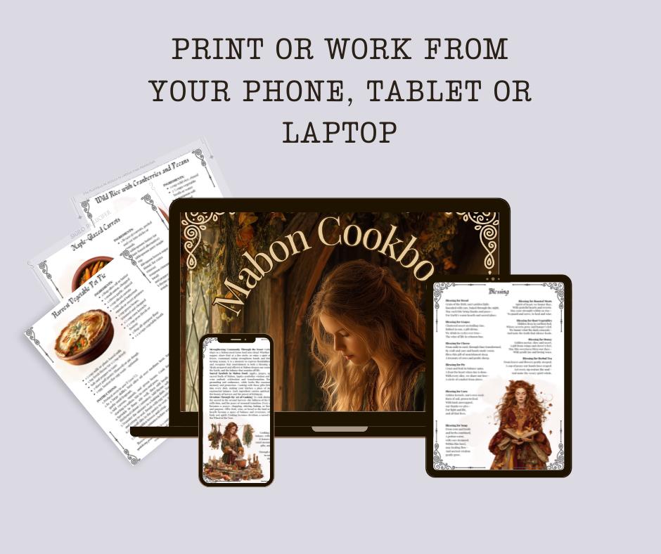 Mabon Cookbook Basic Guide – 25 Printable Recipes for the Season of Balance & Abundance