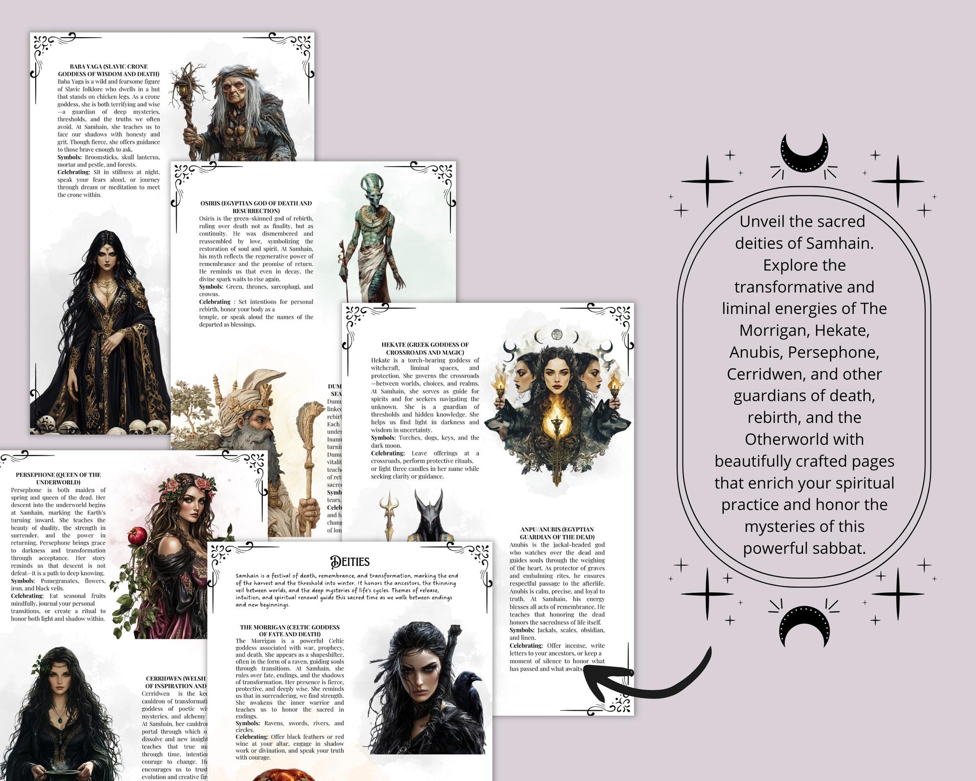 Samhain Guide PDF — Rituals, Correspondences & Altar | Wicca Pagan Witchcraft | Wheel of the Year Printable