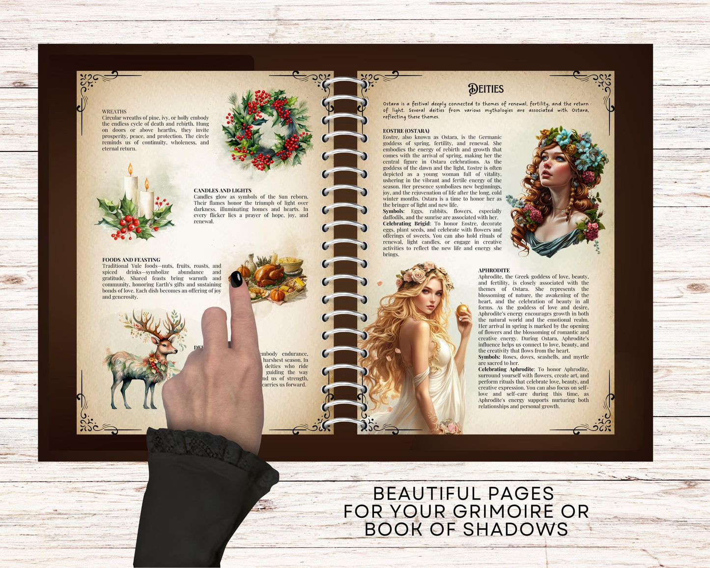 Sabbats Guide Collection | Wheel of the Year Printable PDF | Wiccan Book of Shadows Pages | Pagan Festivals Grimoire Set