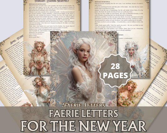 Letters from the Winter Faeries | 12-Month Magical Guidance | Fairy Letters, Self-Care Rituals & Seasonal Mindfulness