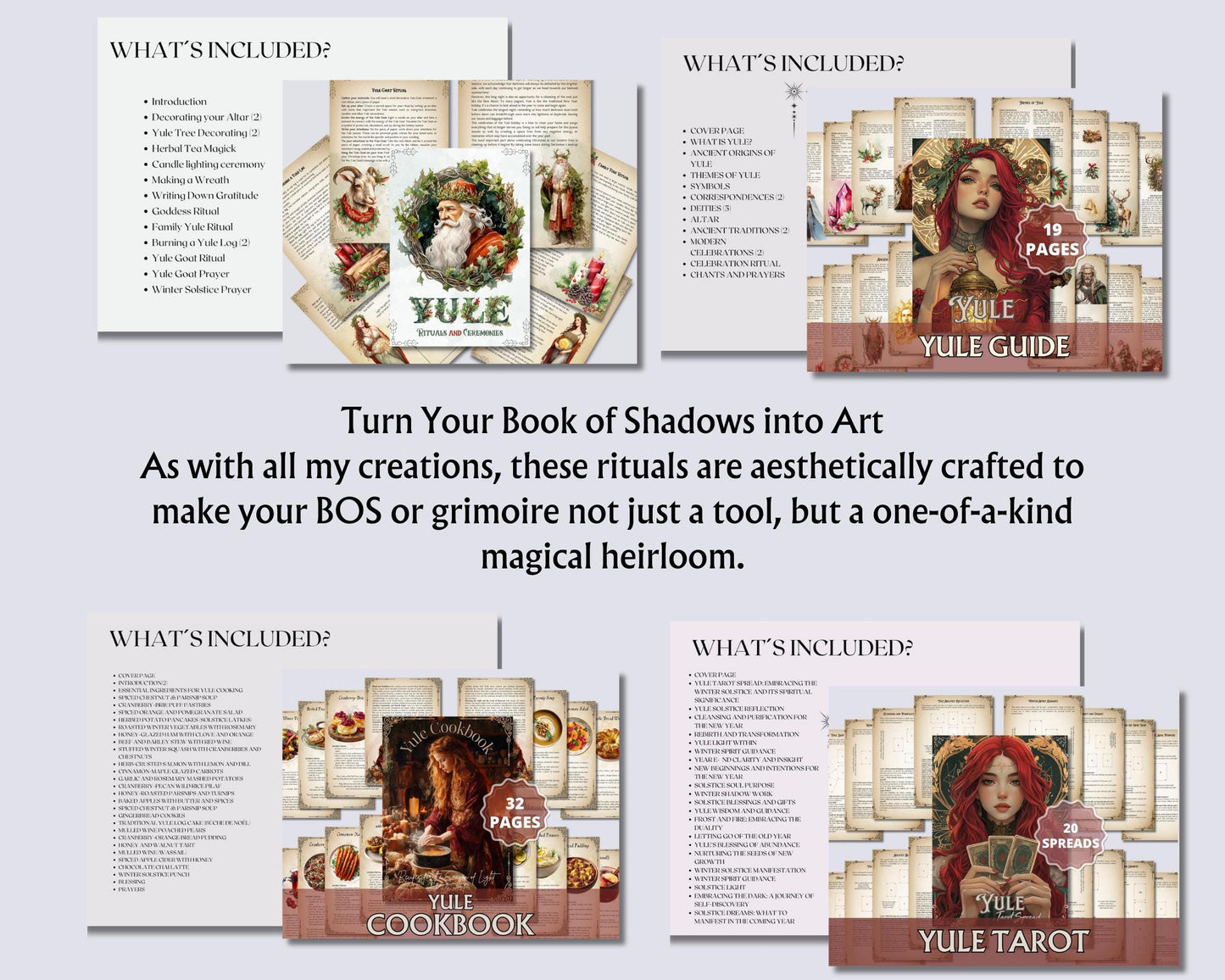 The Ultimate Yule Collection | 260+ Grimoire Pages, Rituals, Spells, The 12 Nights, Recipes, Tarot Spreads & more