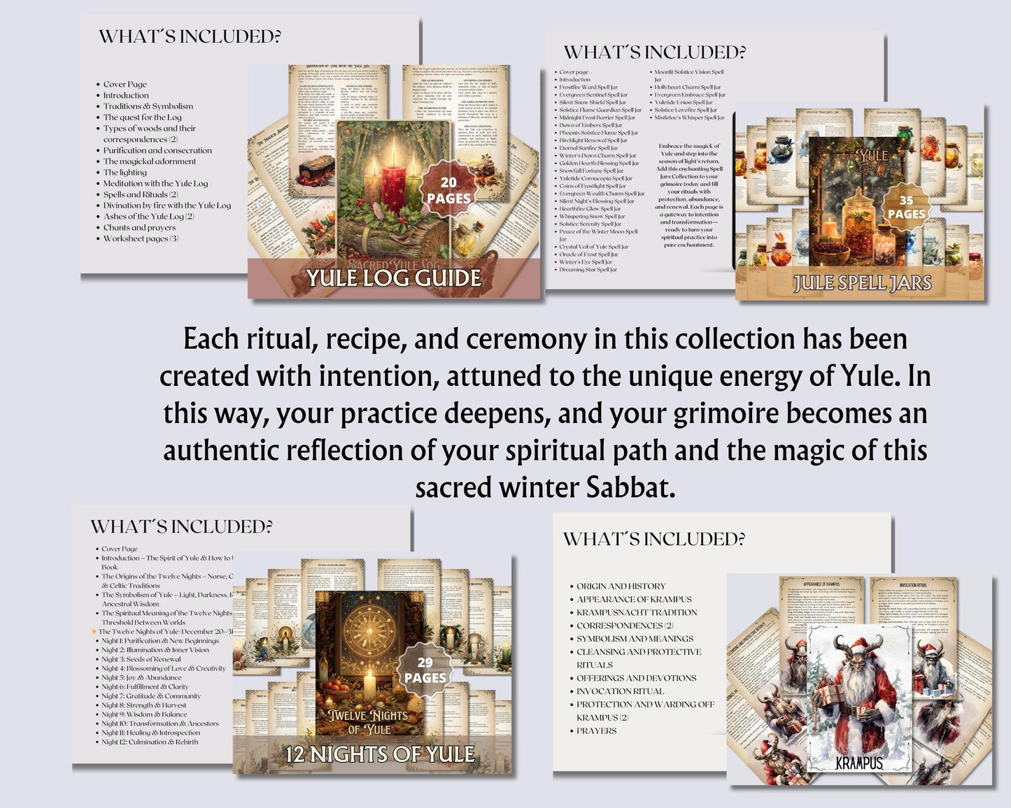 The Ultimate Yule Collection | 260+ Grimoire Pages, Rituals, Spells, The 12 Nights, Recipes, Tarot Spreads & more