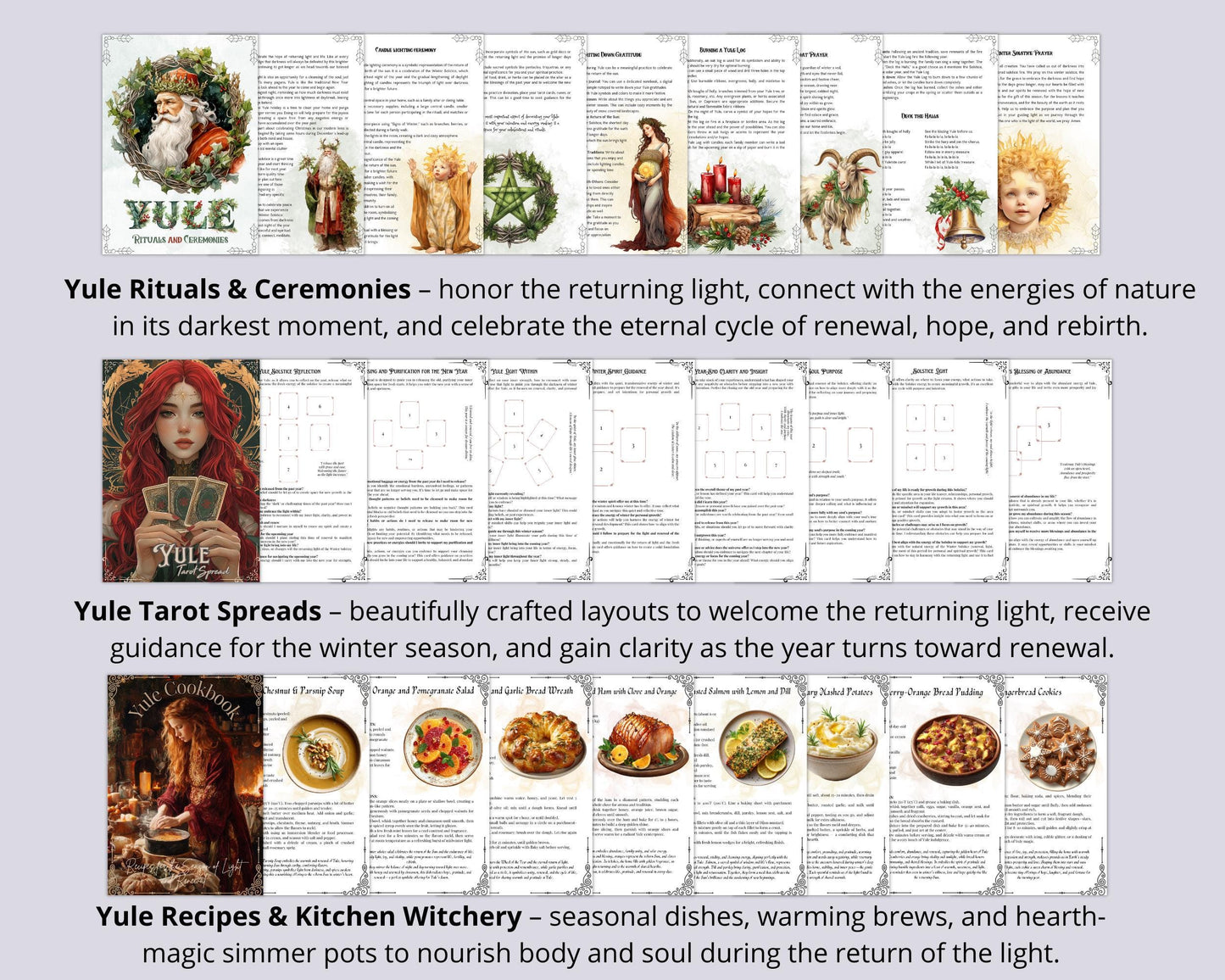 The Ultimate Yule Collection | 260+ Grimoire Pages, Rituals, Spells, The 12 Nights, Recipes, Tarot Spreads & more