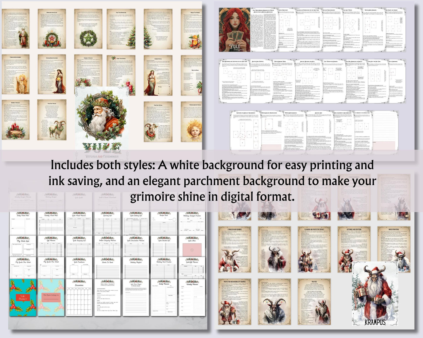 The Ultimate Yule Collection | 260+ Grimoire Pages, Rituals, Spells, The 12 Nights, Recipes, Tarot Spreads & more