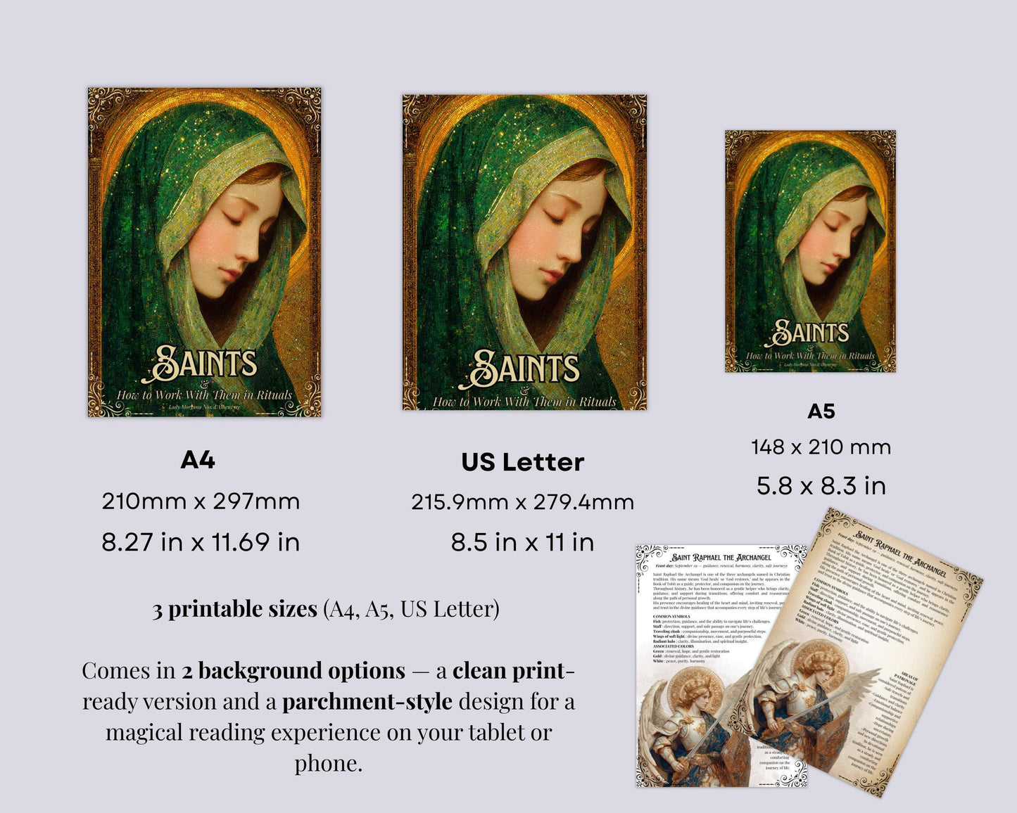 How to Work with Saints in Rituals | Printable Grimoire Pages PDF | Prayers & Altars