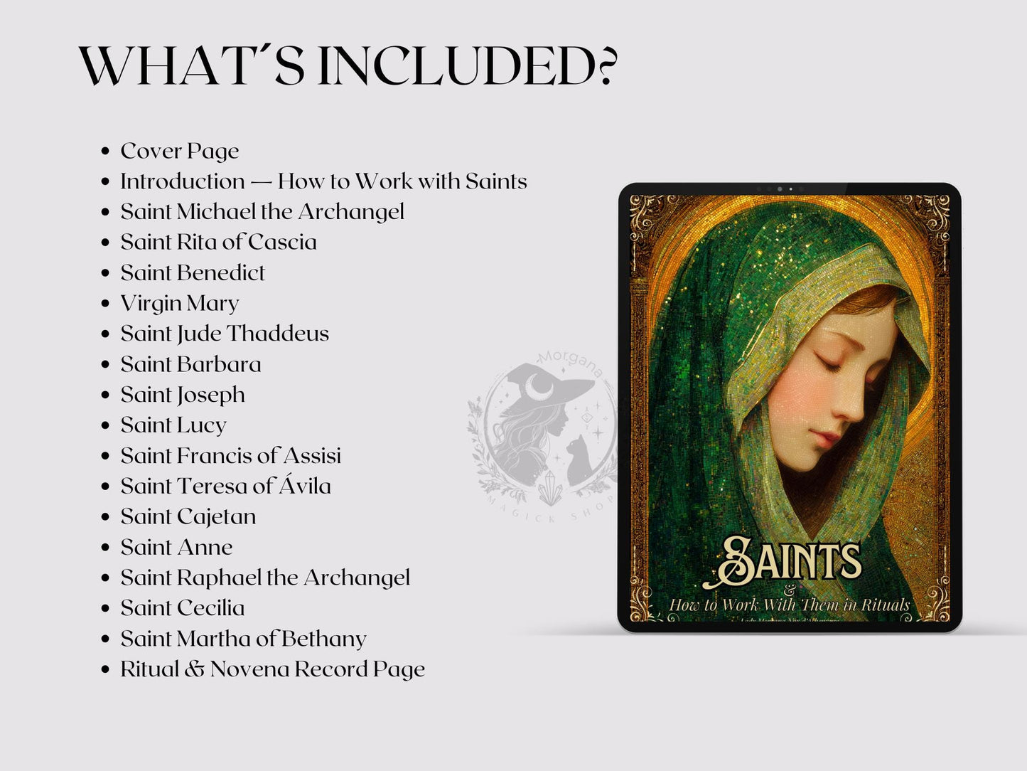 How to Work with Saints in Rituals | Printable Grimoire Pages PDF | Prayers & Altars