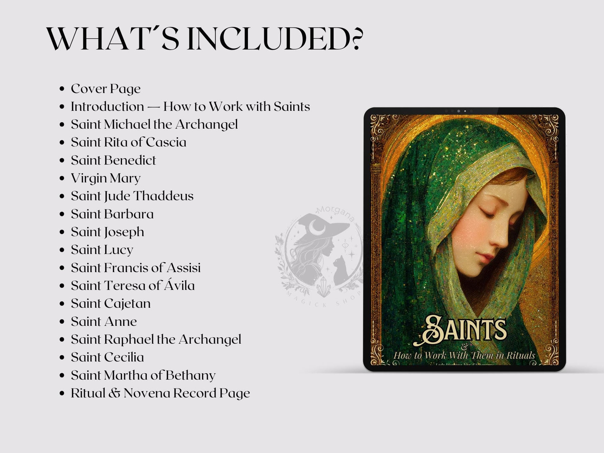 How to Work with Saints in Rituals | Printable Grimoire Pages PDF | Prayers & Altars