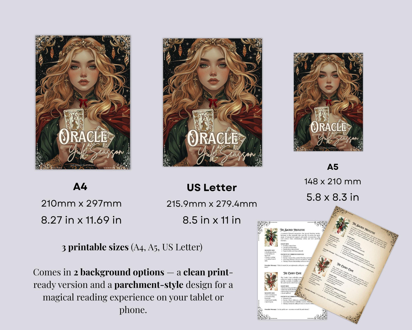 Yule Oracle Cards: Guidance and Magic for the Winter Solstice