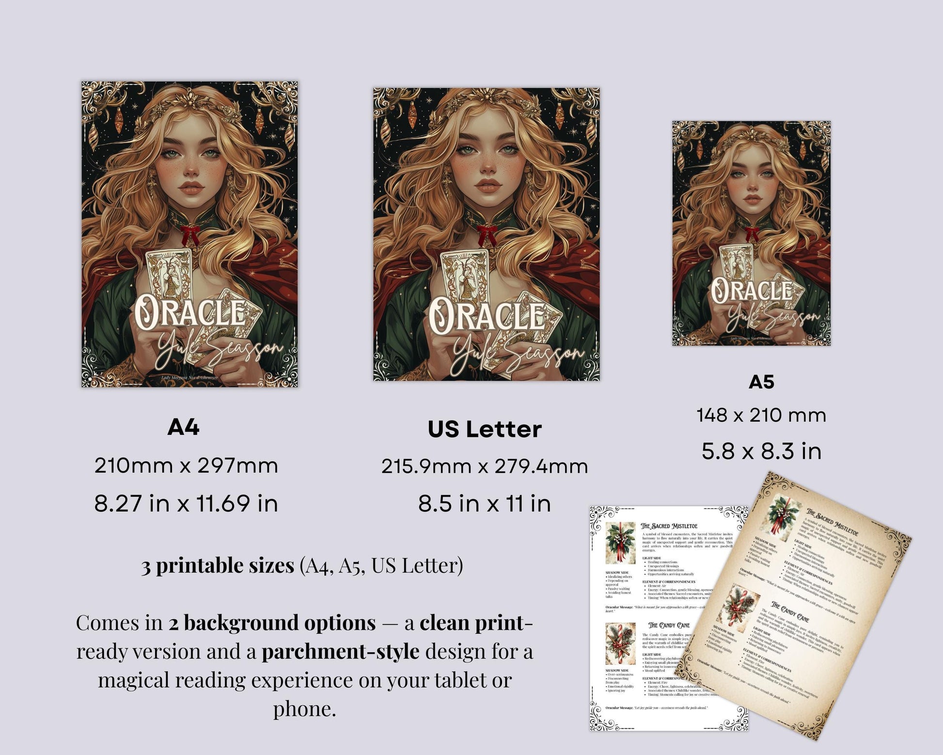 Yule Oracle Cards: Guidance and Magic for the Winter Solstice