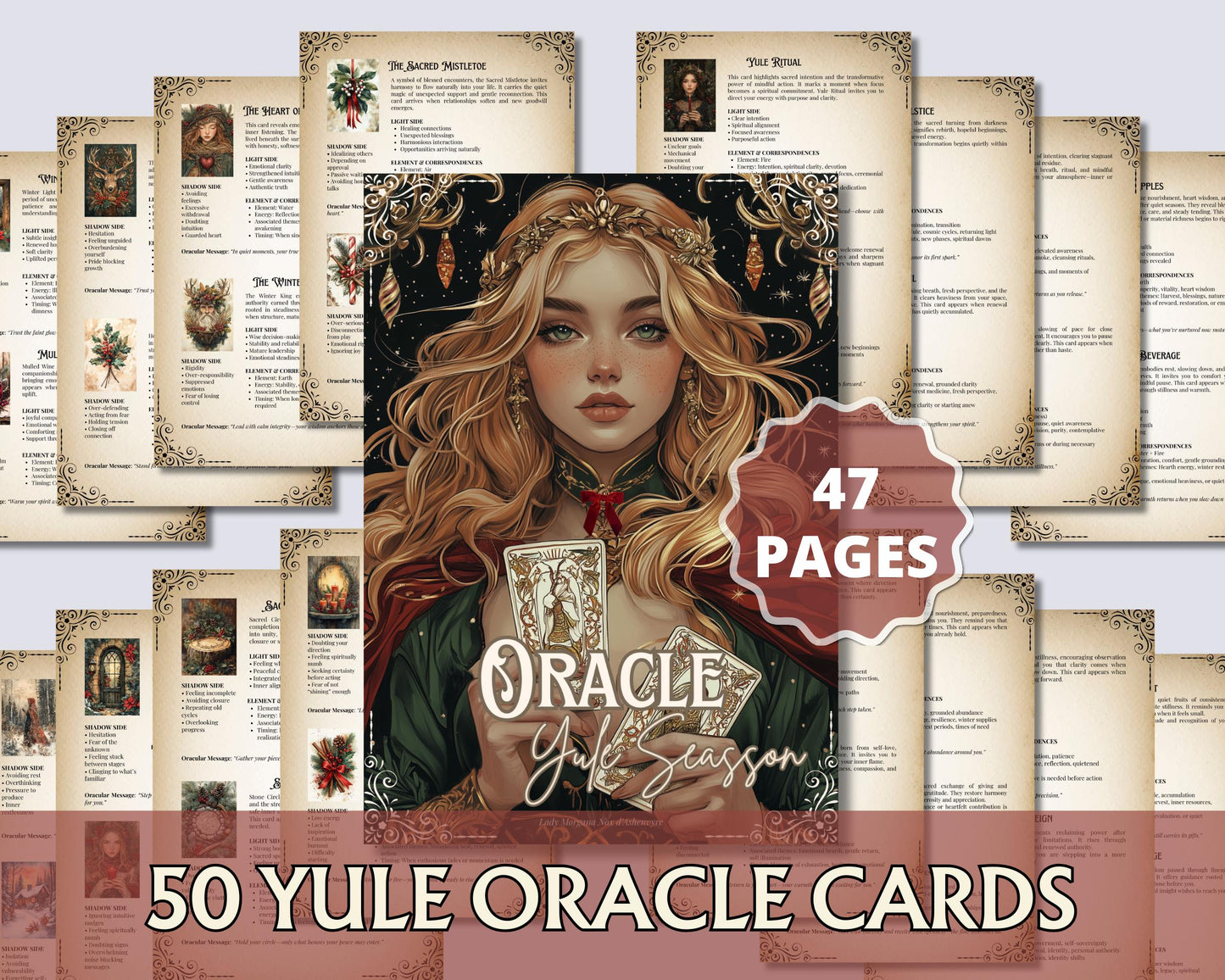 Yule Oracle Cards: Guidance and Magic for the Winter Solstice
