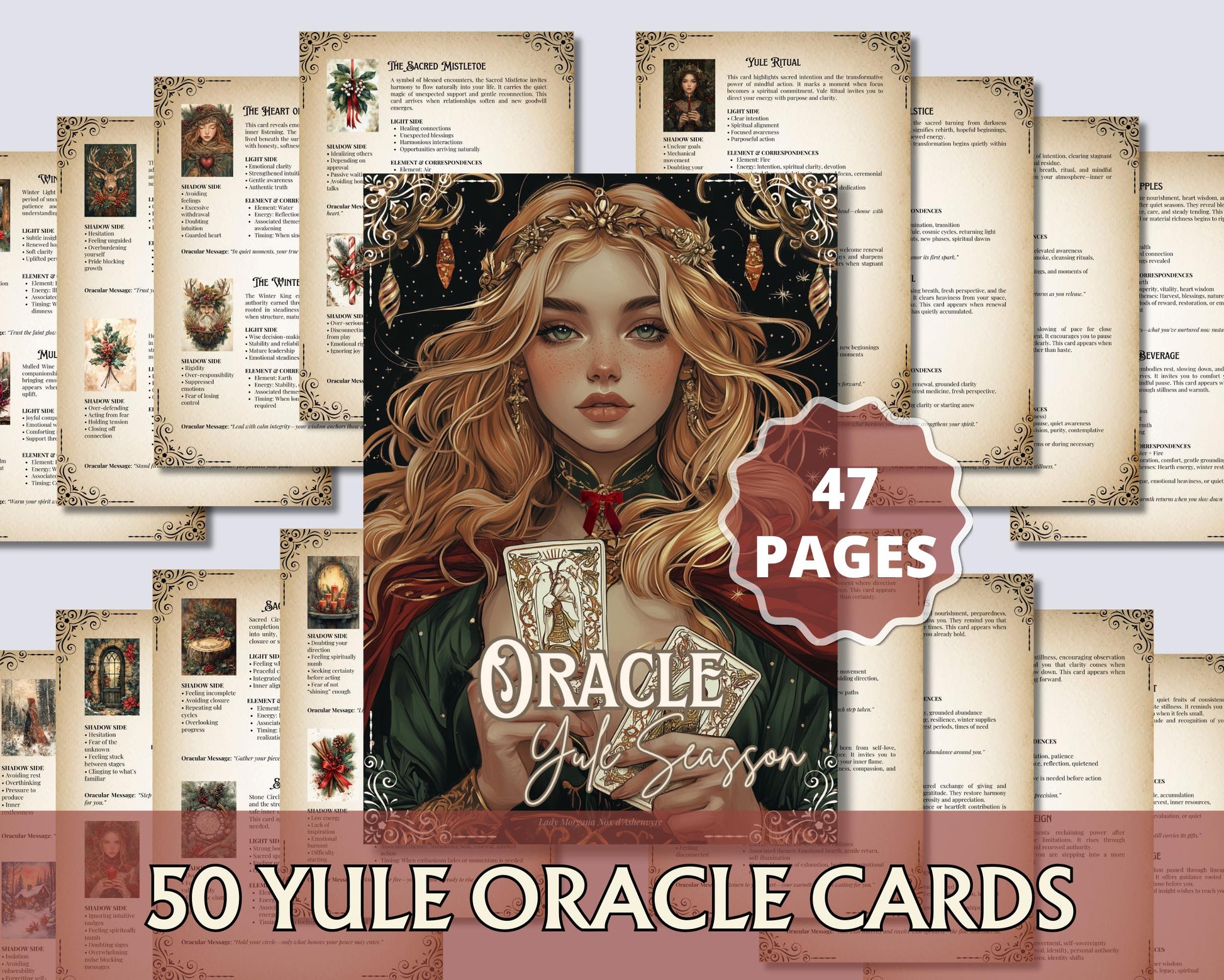 Yule Oracle Cards: Guidance and Magic for the Winter Solstice
