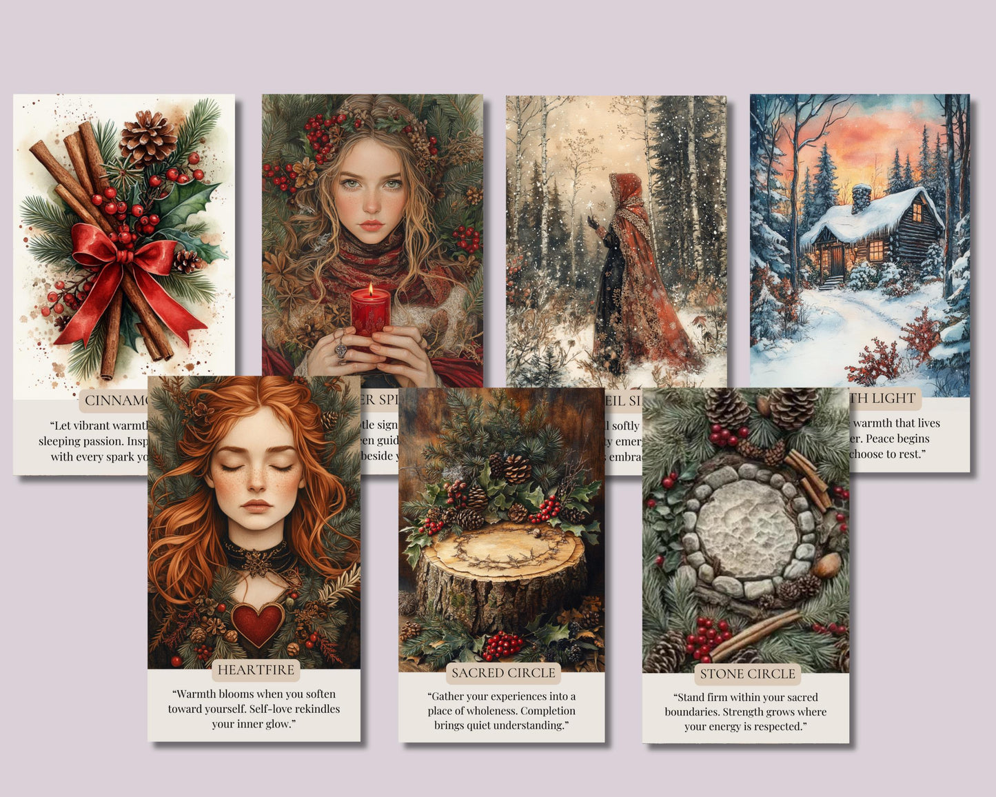 Yule Oracle Cards: Guidance and Magic for the Winter Solstice