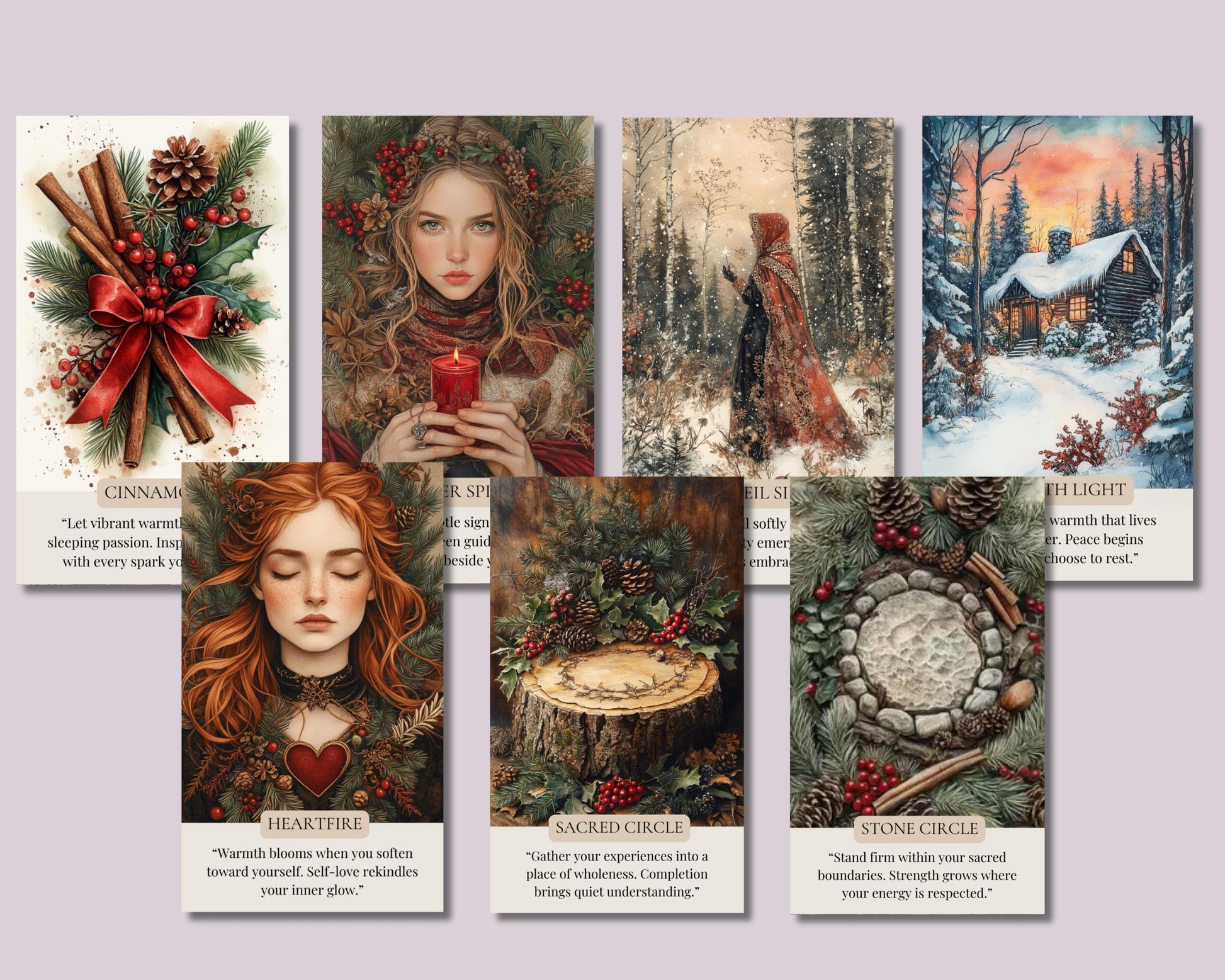Yule Oracle Cards: Guidance and Magic for the Winter Solstice
