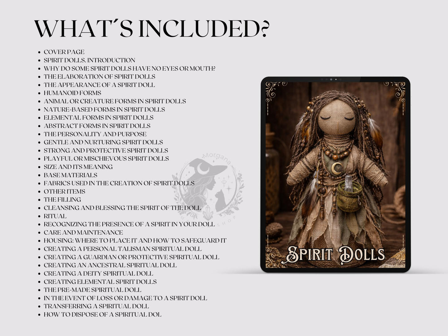 Spirit Dolls Grimoire Pages Printable | Spiritual Doll Creation Guide | Witchcraft Grimoire Pages